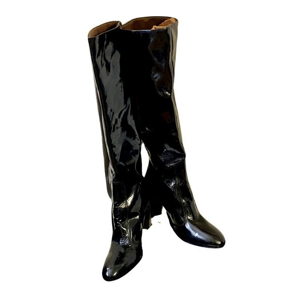 Golo for Lord & Taylor 60s/70s Patent Leather Boots RARE! 8M - Picture 1 of 13